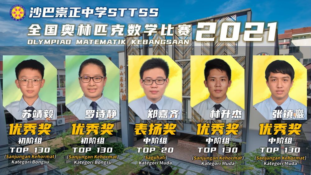 全国奥林匹克数学比赛 沙巴崇正中学