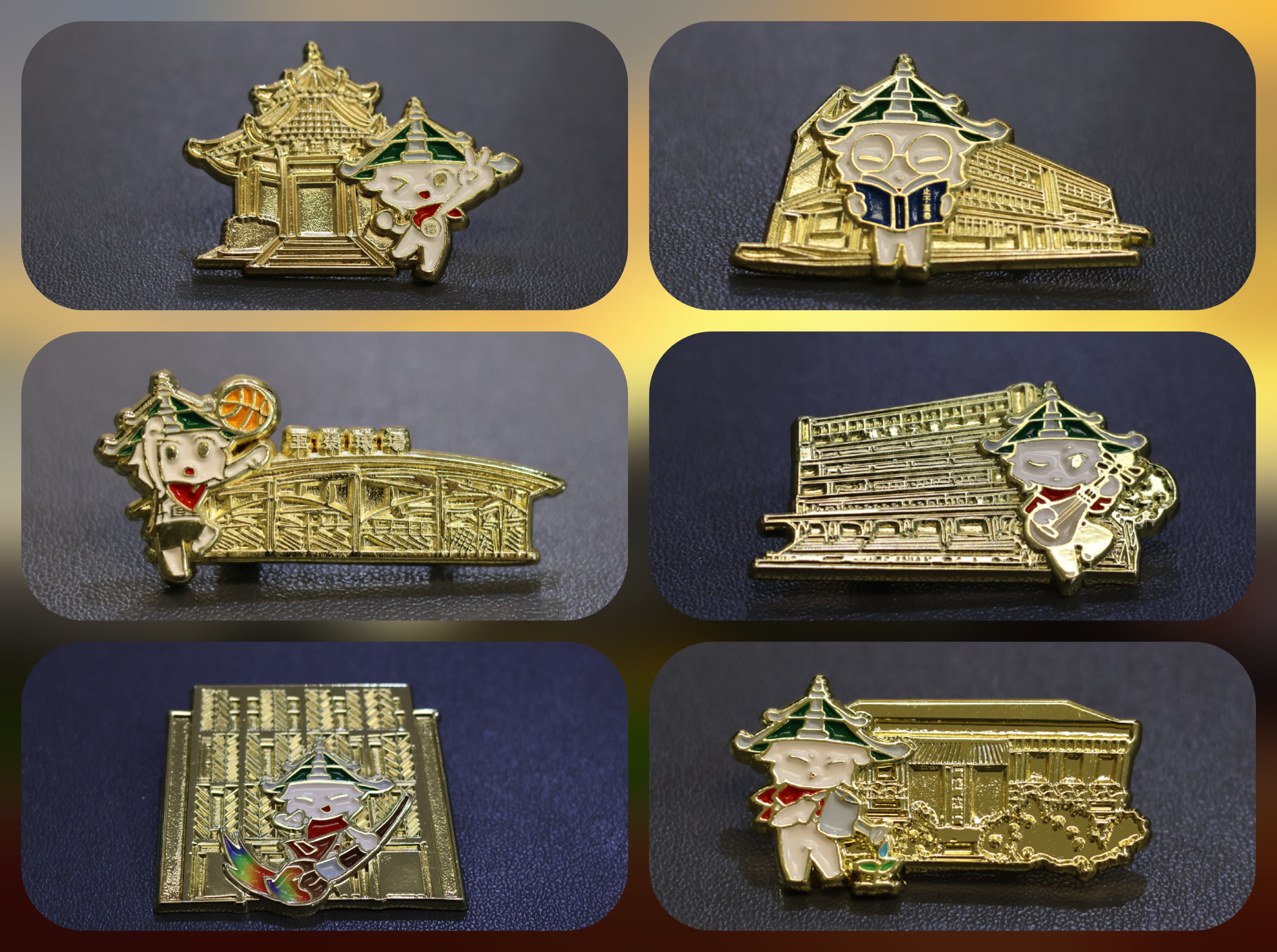 60周年校庆纪念品——六育主题纪念徽章